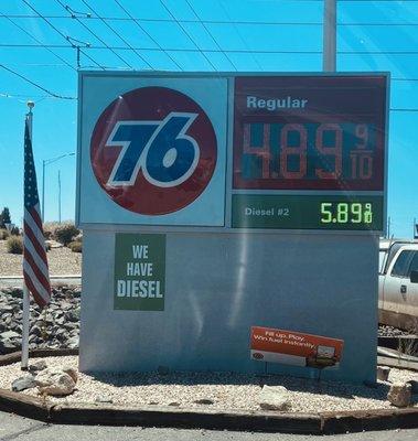 20 Jun 2022.  $499 gallon regular.