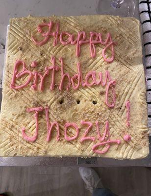 My Birthday Sans Rival cake!