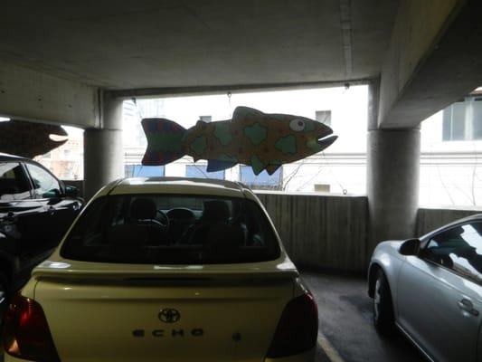 And, if you're lucky.... you can park with da fishes!