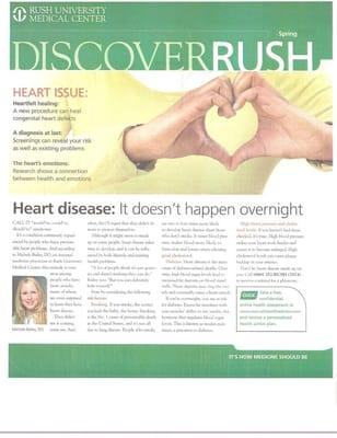 On The Cover of a Recent Rush Quarterly News Letter