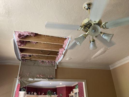 Overhead Water Damage