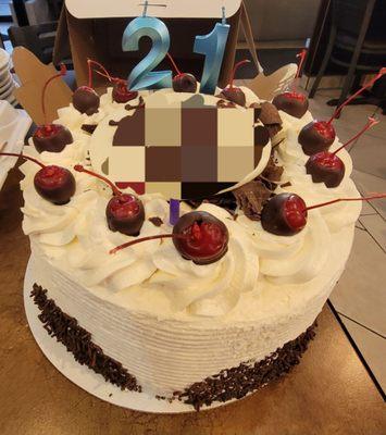 This is their Black Forest cake. It was AMAZING!!!