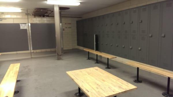 Pool locker room