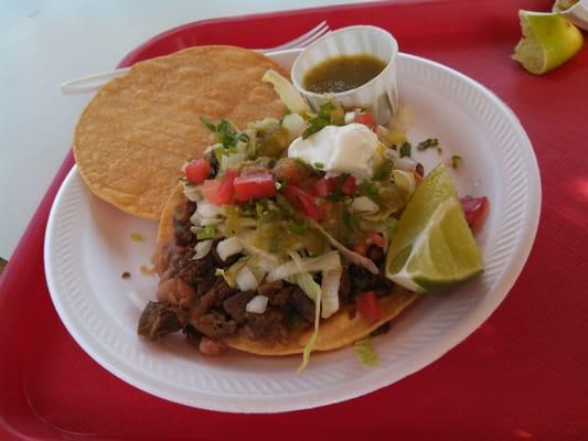 Carne asada tostada