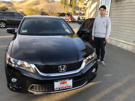 Congratulations Yu-Chen in your 1st car and welcome to USA