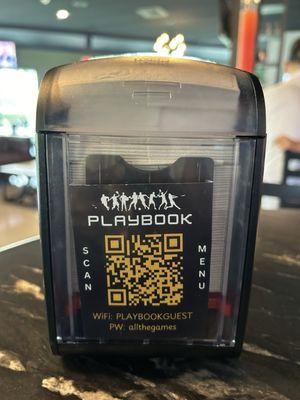 QR code menu