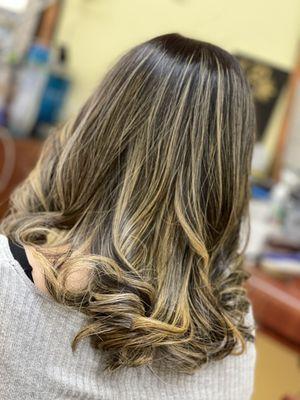 Balayage color