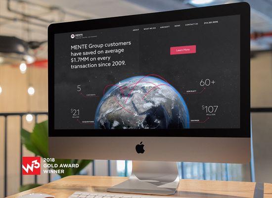 Website design for Mente Group. Built on WordPress. Winner of W3 Gold Award!