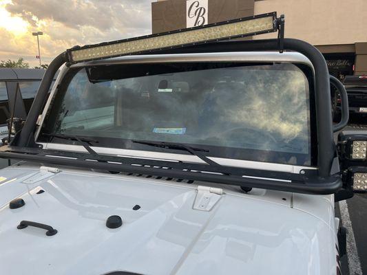 The Ocean Blue in PV on 2nd street broke my light bar and windshield.