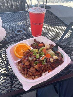 Combo plate (Chicken/Beef & Veggies)