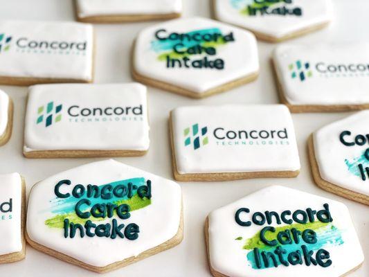 Corporate logo cookies