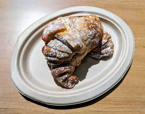 05/17/23 Strawberry Croissant - Fresh Strawberries, Cream Cheese Blend Filling, Powdered Sugar