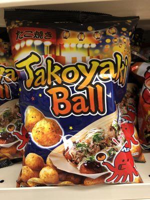 Takoyaki flavor snack