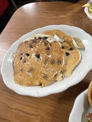 Blueberry pancakes