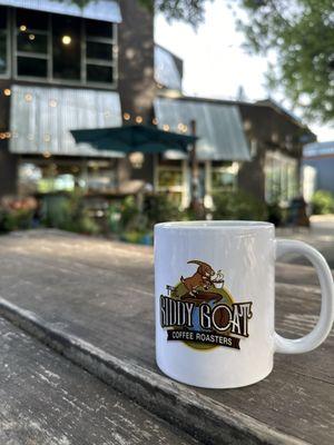 Coffee on patio