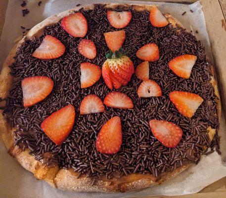 Brigadeiro and strawberry