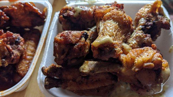 Garlic parmesan wings.