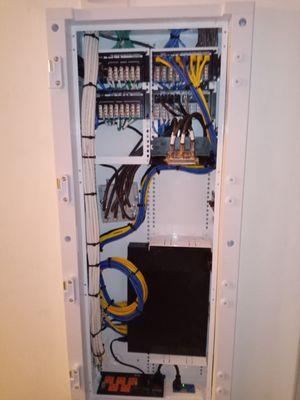 Does your structured wiring panel look this neat and organized?  If not, we have solutions.