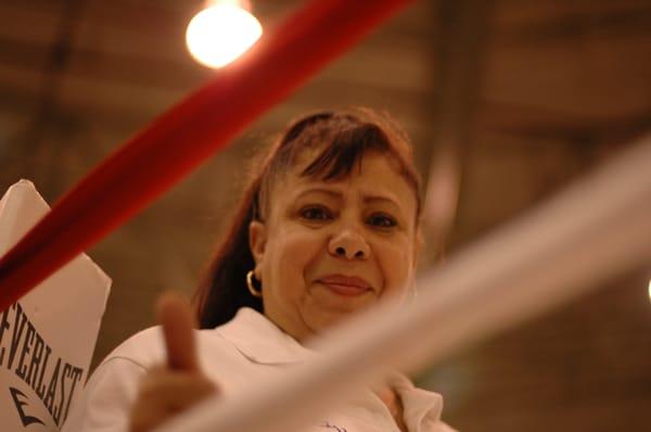 Sandra Montalvo, owner and boxing referee and manager.