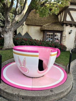 Take a photo in your new hat with the prop tea cup right outside!