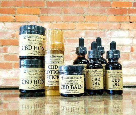 Your local resource for Louisville's own Earthy Browns brand. CBD honey, balms, oils.