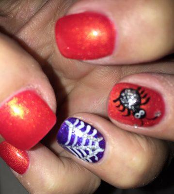 Spider and web nails