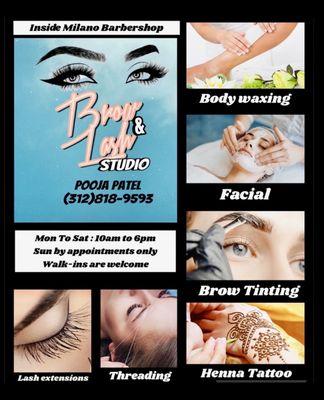 Service provide by Brow & Lash studio