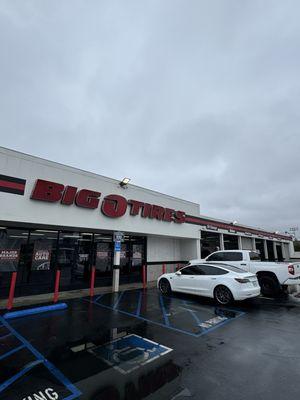 Outside Big O Tires - Located on the corner of Orange and PCH