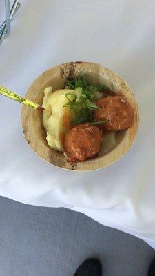 Sweet & Sour Meatballs and Mashed Potatoes