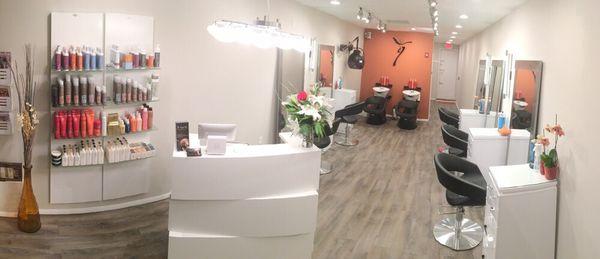 Hairflo is a Bright airy and cozy boutique salon in Newtonville.