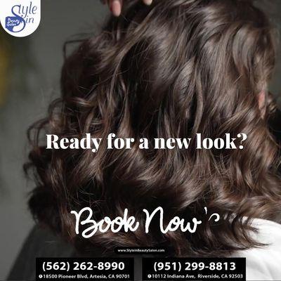 Embrace a fresh start this month with a stunning new look!  Visit #StyleInBeautySalonInc today and let our experts transform your style.