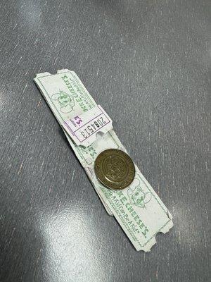 Old old tickets and coins