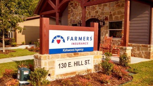 Monument Sign with Dimensional Letters