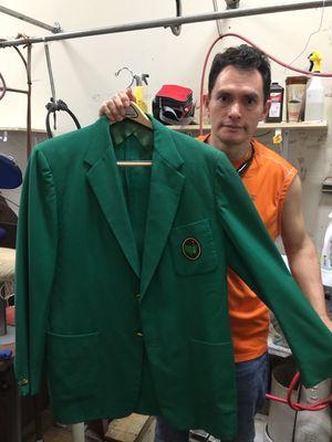 Yup....that's an authentic certain "Green Jacket." We'll use the same TLC with your valued textiles! Michelle