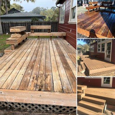 Deck cleaning and Refinishing