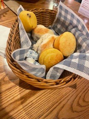 Biscuits and Corn Muffins