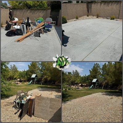 One of our customers made a pile in the front and backyard of all their unwanted items. Junk Monster came in for fast and easy removal.