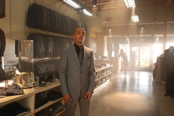 T.I. filming a movie at the store