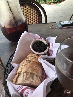 The freshly baked bread with olive tapenade was a great surprise!