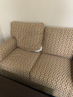 Broken couch cushion