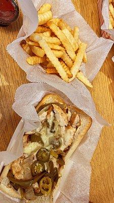 diablo chicken philly & fries.