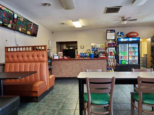 Dining room and ordering counter