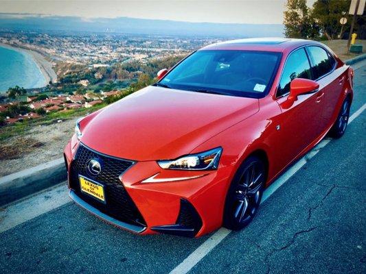 2017 Lexus IS 200T F Sport in "redline" & black interiors.