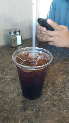 The iced tea is pretty good.