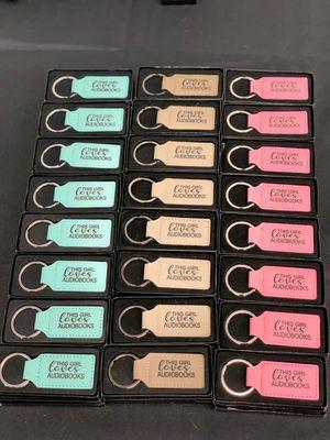 Engraved Leatherette  Keychains