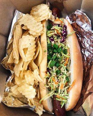 Asian Slaw Dog