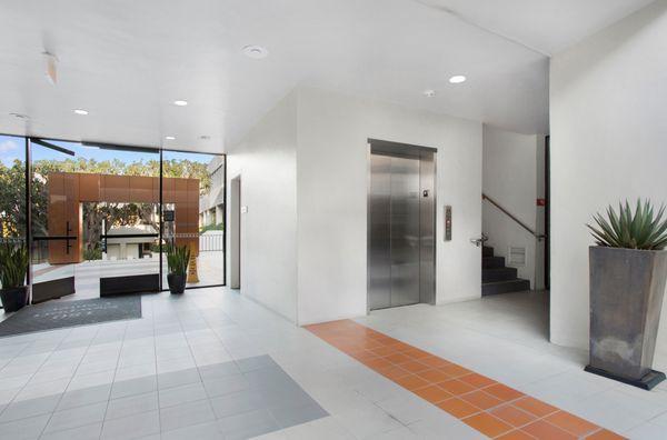 Green Dental Medicine building lobby.