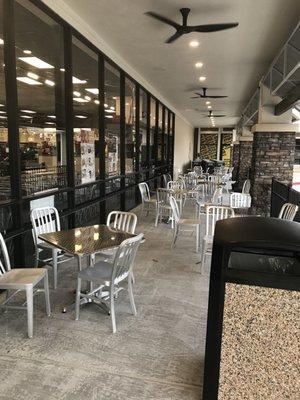 Outdoor seating area