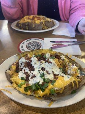 Fully loaded potato with chicken