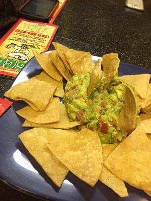 Guac and chips 6.50